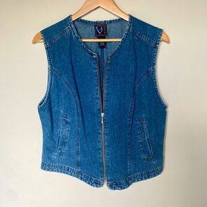 Vintage, GV JEANS, vest, size M, denim